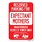 Signmission Reserved Parking for Expectant Mothers U Heavy-Gauge Aluminum Sign, 18" L, 12" H, A-1218-23105 A-1218-23105 - alternate 1